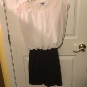 Black and white dress